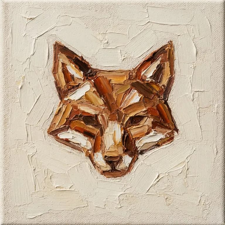 Minimal geometric fox logo mark, flat vector, white background (AI image 14 of 16)